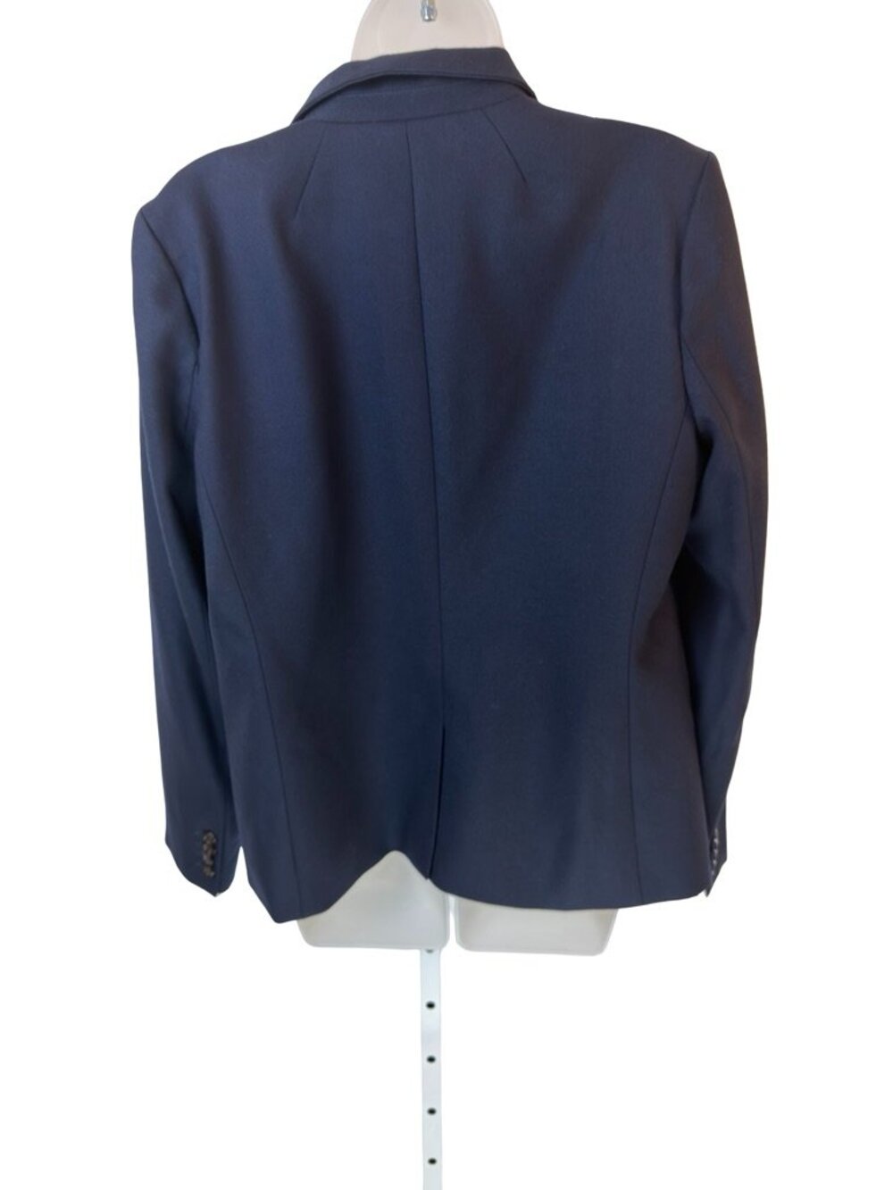 J.Crew Navy Blue Wool Blend Single Button Blazer Size 14 - Picture 6 of 14